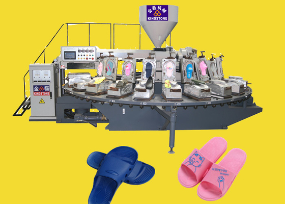Easy Operate Slippers Sandal Making Machine For Air Blowing PVC Material