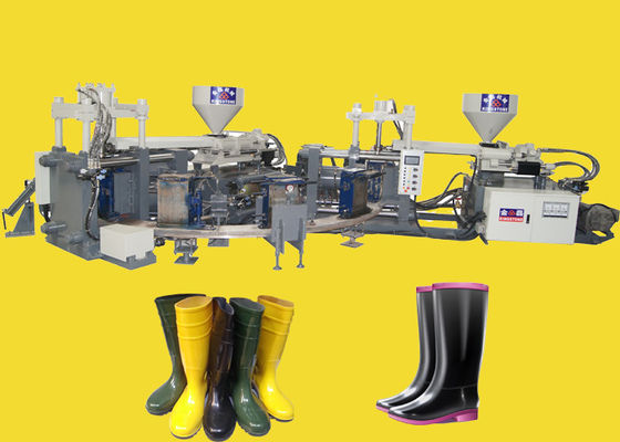 Automatic Opener Rotary Boot Making Machine For Safety Boots Two Color