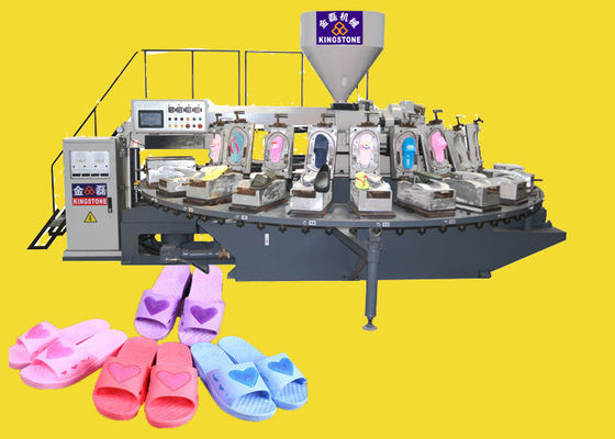 Plastic Slipper Making Machine For PVC Material Air Blowing 24 Station