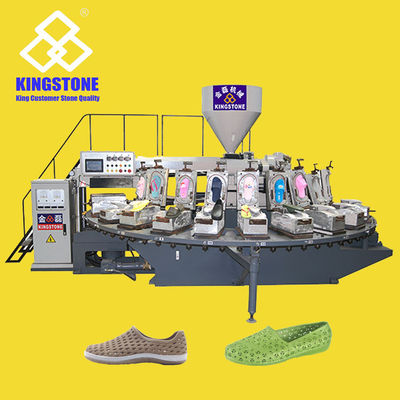 Plastic Rotary Making Machine For PVC Shoes / Sandals Easy Operation