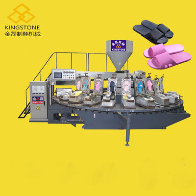 Plastic PVC Air Blowing Rotary Shoe Injection Molding Machine 24 Station