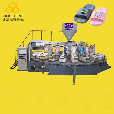 Rotary Table Shoe Making Equipment For Plastic Slipper Sandal Chappal