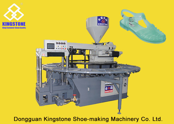 Single Color Rotary Sandal Making Machine For Plastic PVC Shoes Injection Moulding
