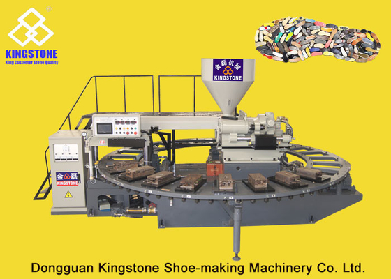 Full Automatic Rotary PVC Sole Making Machine Single Color Outsoles For Sport Shoes