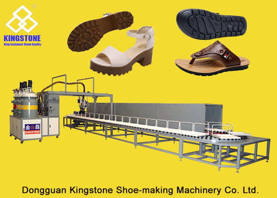 Mono / Two Color Polyurethane PU Pouring Machine For Shoe Soles / Full Automatic