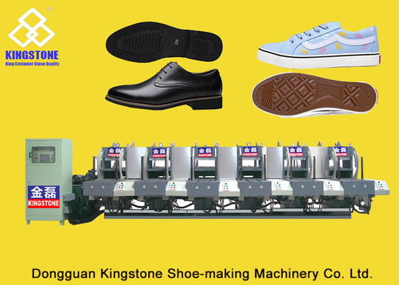 Automatic 1-2 Color Rubber Sole Making Machine With Auto Inter - Lock Protection System