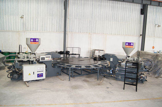 20 Stations Shoe Sole Mould Making Machine , Plastic Shoes Injection Molding Machine 