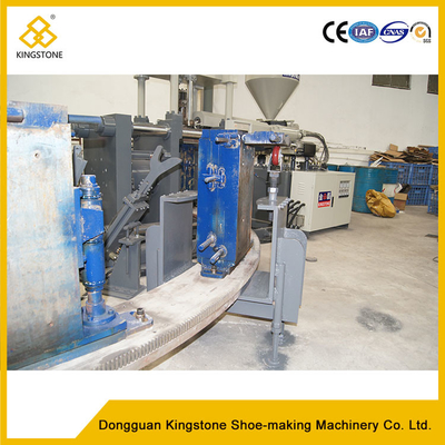 Three Color Full Plastic Rain Boot Making Machine For PVC / TPR Raw Material