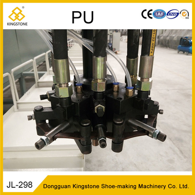 40 Stations Rotary Type PU Pouring Machine For Safety Shoes / PLC Control System