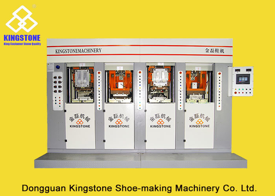 Static slide type PVC/Tpr Outsole Injection Moulding Machine 4 stations 2 injectors
