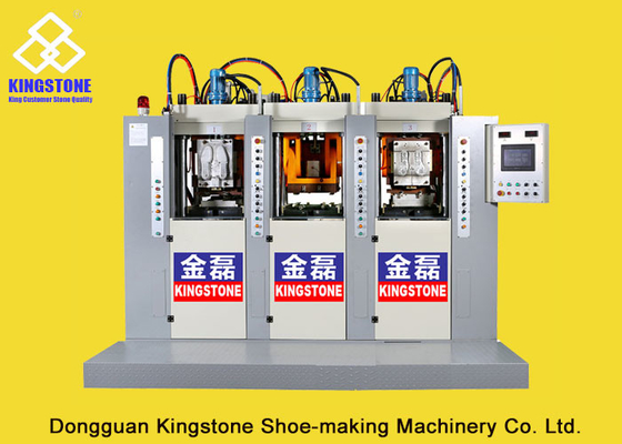 3 Stations 6 Injectors TPU Football Sole Making Machine 70-100 Pairs Per Hour