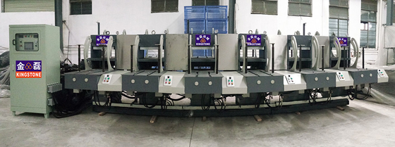 Automatic 1-2 Color Rubber Sole Making Machine With Auto Inter - Lock Protection System