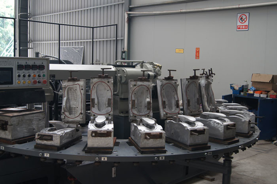 Plastic Shoe Making Production Line , Rotary TPR PVC Shoe Sole slipper Making Machine 