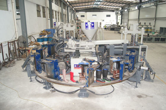 Rotary Single Color Rain Boot Making Machine 80-100 Pairs Per Hour / 12 Stations