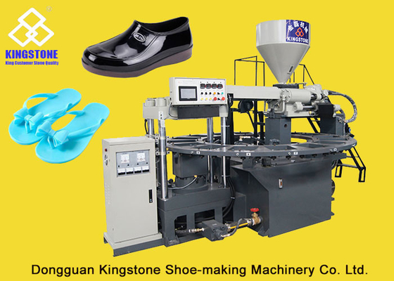Rotary Type 1/2 Color PVC Jelly Slippers Sandals Injection Molding Machine With Servo System