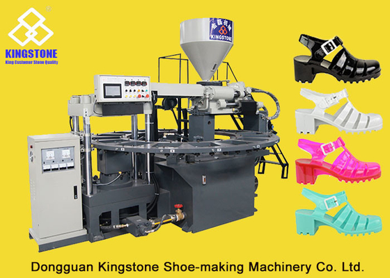 Fully Automatic 1/2 Color PVC Shoes Making Machine 110-150 Pair Per Hour / 6 Tons