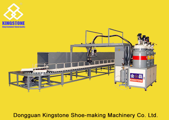 PU Footwear Pouring Foam Polyurethane Injection Machine 300-400 Pairs Per Hour