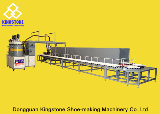 40 Stations Rotary Type PU Pouring Machine For Safety Shoes / PLC Control System