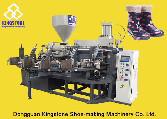 PVC Short Gum Boots Injection Machine , Automatic Safety Shoe Making Machine 