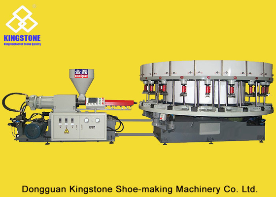 Automatic Sneaker Direct Injection PVC Shoes Making Machine Single Color