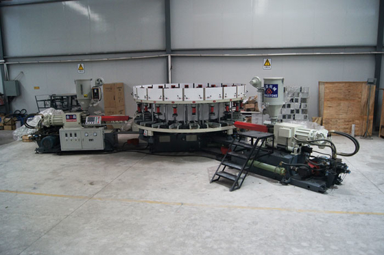 CE SGS 2-3 Workers PVC Shoes Making Machine With Upper Lasting / 30-35kw/H