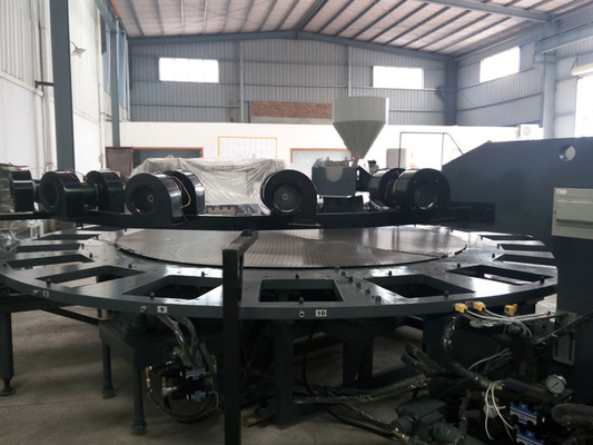 20 Stations Shoe Sole Mould Making Machine , Plastic Shoes Injection Molding Machine 