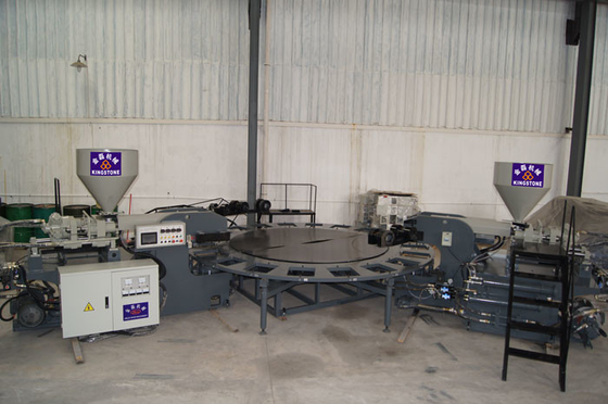 One / Two Color TPR Sole Making Machines PVC Sole Injection Machine 160-270pairs / Hour