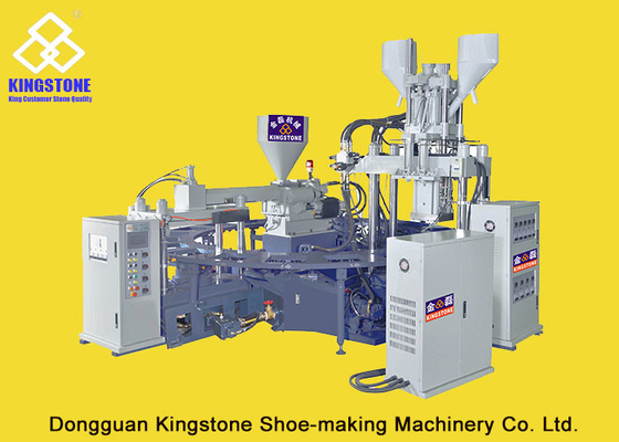 Three Colors Pvc Air Blowing Injection Machine , Jelly Shoes Sandals Making Machine 