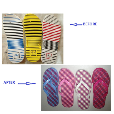 Semi Automatic Shoe Making Equipment Connect The Strap And Sole For Flip Flop Slippers