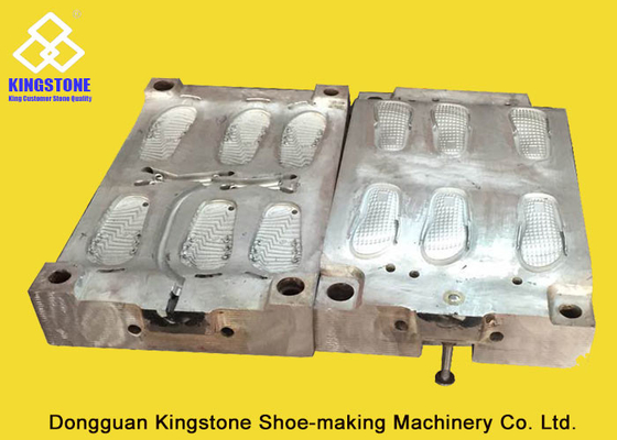 Aluminum EVA Shoe Sole Mold One Mould Three Pairs OEM / ODM Over 5 Years Life