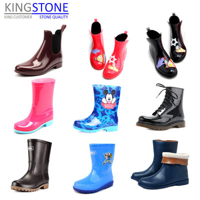 PVC Short Boot Shoe Factory Production Line , Rotary Injection Molding Machine 