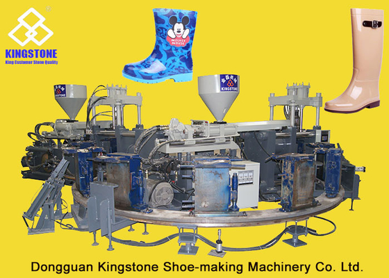 Rain / Water Boot / Gumboot/ Mineral Worker Boot Dual Injection Molding Machine Rotary Type
