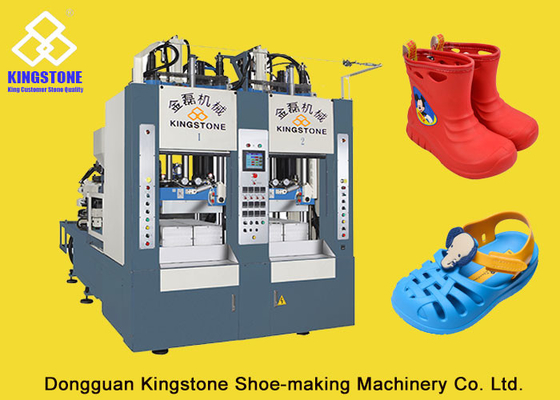 Two Stations EVA Rain Boot Making Machine With PLC Touch Screen System