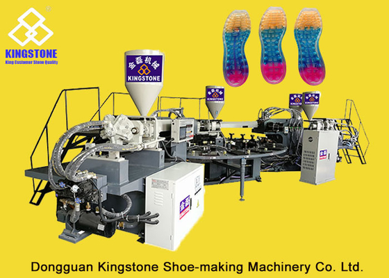 Four Color TPR Sole Sneaker Making Machine With 20 Stations Four Injectors