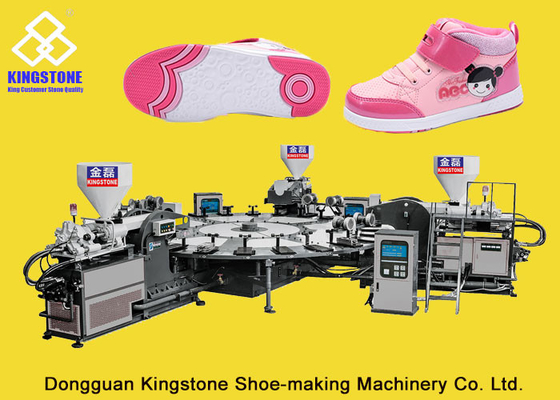 Kids Sports Shoe Sole Injection Molding Machine , TPR Sole Moulding Machine 