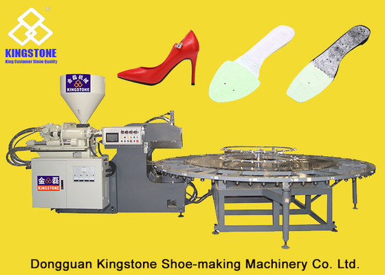 Inner Sole Direct Injection Moulding Machine , Shoe Making Production Line 
