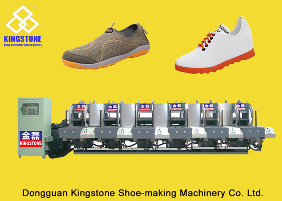 CE SGS 6 Stations Rubber Shoe Sole Making Machine 1-2 Color 2 Years Gurantee