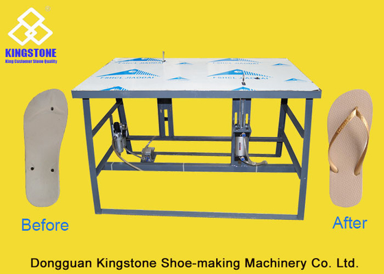 Easy Operate Shoe Making Equipment Slipper Flip Flops Sole Strap Attaching Machine