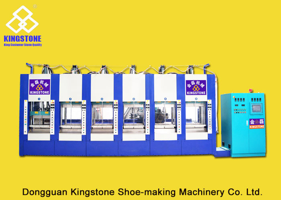 Six Stations Plastic Shoes Injection Molding Machine For EVA Slipper Soles Making