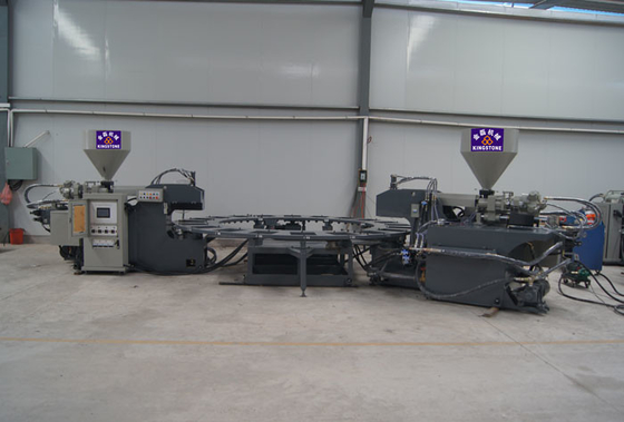 Automatic Rotary PVC/TPR Shoe Sole Making Machine , Outsole Direct Injection Moulding Machine