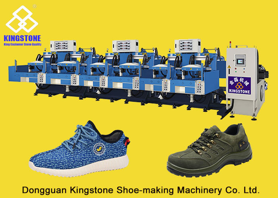Two Layer Shoe Sole Mould Making Machine , Safety Shoe Making Machine Low Labour