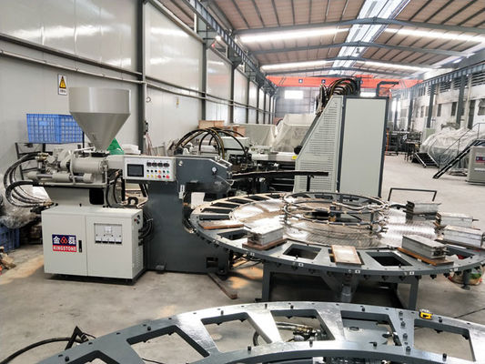Shoe Rotary Table Injection Molding Machine , TPU Sole Making Machine 