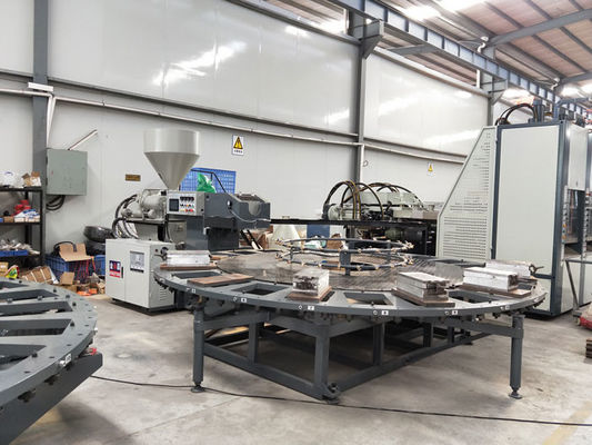 1 People Shoe Sole Mould Making Machine 12/16/20/24 Stations For PP / SEBS Material