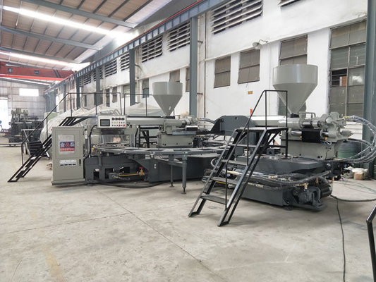 Automatic Rotary PVC PCU Kids' Sandals Making Machine With Air Blowing 20 Stations