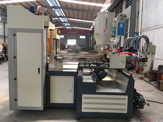 PVC TPR TPU TR Shoe Sole Making Machine With 2 Station