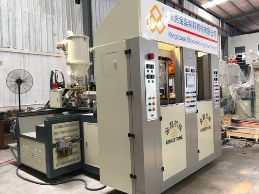 Two Stations Two Injectors TPU TR PVC TPR Sole Making Machines With Servo System/ 3.5*3.8*2.8m