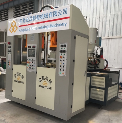 Two Stations Two Injectors TPU TR PVC TPR Sole Making Machines With Servo System/ 3.5*3.8*2.8m