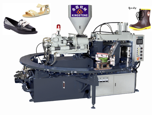 Summer Beach Plastic Shoes Injection Molding Machine 110-150 Pairs Per Hour