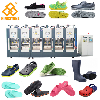 EVA Plastic Sleeper Chappal Making Machine Vertical type 10 stations