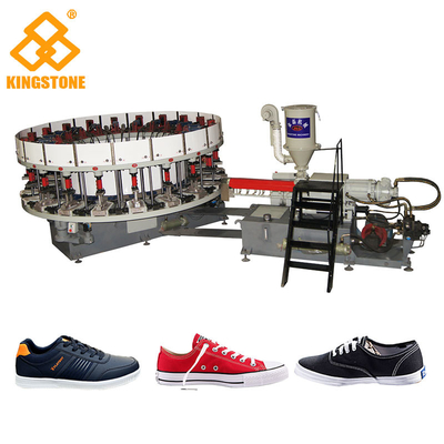 Single Color DIP Canvas Shoes String - Lasted PVC Shoes Making Machine